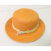 Loro Piana Orange Scarf Wrapped Straw Hat Medium  eb-87915695