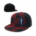 DECKY PLAID FLEX 6 PANEL FITTED TWO TONE BASEBALLCAPS HATS  eb-77442236