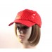  Red Lightweight Satin Sewn On Sequins Baseball Cap Hat Society Ladies  eb-26878426