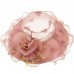 Hot Kentucky Derby Organza Floral Hat Wide Brim Dress Wedding Tea Party Beach US  eb-27423311