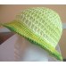 Hamdmade crochet women's multi green color cotton sun hat with brim.  eb-48985322