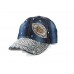 Adjustable Rhinestone Football or Mom Sports Baseball Cap Hat Denim Blue Black  eb-08479592