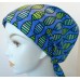 Blue Contemporary Chemo Cancer Hat Alopecia Hair loss Scarves Turban Headwrap  eb-84641590