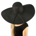 Summer Elegant Derby Big Super Wide Brim 8" Brim Floppy Sun Hat Funeral Black 26265011551 eb-46455810