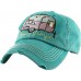 Happy Camper Ponycap Messy High Bun Ponytail Adjustable Baseball Cap Hat  eb-67512494