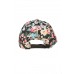 D&Y 's Floral Print Black Baseball Cap Hat 100% Cotton Canvas  eb-52757154