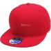 Premium Solid Fitted Cap Baseball Cap Hat  Flat Bill / Brim NEW  eb-21808393