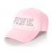 VICTORIA'S SECRET PINK LOGO EMBROIDERED BASEBALL HAT CAP HAIR TIE AMERICANA DOG  eb-06932281