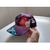 Cap Baseball Hat Purple Floral  Silk like  New w/o Tag  eb-11779359