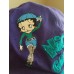 Vintage 1994 BETTY BOOP Cap Baseball Hat Purple & Teal one  fits all  eb-58263961
