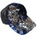 's Ponytail DOUBLE SEQUIN Reversible Magic Sequin Snapback Hat Baseball cap  eb-73666695