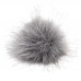  Large Faux Raccoon Fur Pom Pom Ball with Press Button for Knitting Hat DIY  eb-15224462