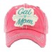 HITW  Vintage Distressed Ball Cap Hat  "CAT MOM"  eb-13275611