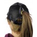 C.C Ponycap Messy High Bun Ponytail Adjustable Glitter Mesh Baseball CC Cap Hat  eb-97365542