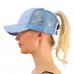 New Ponytail Baseball Cap  Messy Bun Tennis Hat Adjustable Mesh Snapback  eb-85139148