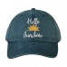 HELLO SUNSHINE Washed Dad Hat Embroidered Cursive Baseball Caps  Many Colors  eb-90734553