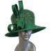 's Designer Dress Satin Ribbon All Year Around Dressy Church Hat Green  eb-41039398
