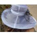 black white Kentucky derby formal dress ascot feather big large fancy   eb-02597425