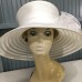 HUGE s Church Derby Hollywood Glamour Dress Hat 16" x 9" One Size White  eb-32518135