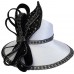 's Designer Dress Satin Ribbon Kentucky Derby Dressy Church Hat White  eb-86089374