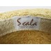 Scala 's All Natural Fiber Summer Straw Hat Rolled Brim Leather Chin Strap  eb-66475347