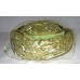 Vintage Lime Green Woven Straw Veil Hat w/ Velvet & Grosgrain Hat Band Sz M USA  eb-04777115