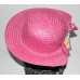 Pink s Hat That Has One Upturned Side with Cloth Bow Size 46X  eb-29732611