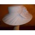 Custom Made Special Occasion/Wedding Wide Brim White Hat Fits Size 21"  eb-78557362