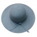 US  Vintage Retro Floppy Wide Brim Wool Felt Bowler Beach Hat Sun Caps DS  eb-56355752
