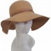 's Fall Winter Casual hats Cashmere Felt Floppy Fedora Wide Brim Hat Camel  eb-39641489