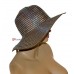 mStyleLab 's Hat Floppy Wide Brim Brown and Silver Metallic Stripes $24 43834399827 eb-14909324