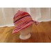Red Ribbon stitched Sun Hat Bucket Beach 3" brim packable colorful washable  eb-52906859