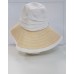 NORDSTROM White Beige Cotton Paper Lined Woven Straw Sun Hat One Size B4218 429572613102 eb-64776601