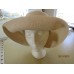 Beige Straw Look Hat for Church  Beach  Derby  eb-80092885