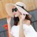 Ladies  Floppy Foldable Straw Beach Summer Sun Hat Beige Wide Brim Natural  eb-34656210