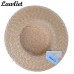  's Wide Brim Beach Hat Natural Straw Casual Hat New Stylish Flat Top Hat 691218705667 eb-12264219