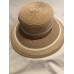 “Park Hurst ’s Hat”Taupe Color Block Paper Wide Brim Casual NWT  eb-35663320