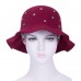 's Vintage Wide Brim Wool Fedora Hats Floppy Cloche Large Hat Cap Summer  eb-14081572