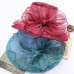 New Summer Beach Hat for  Wide Brim Organza Net Yarn Sun Hat Polyester Cap   eb-96745820
