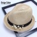 Flat Top Straw Hat Summer  Visor Sun Hat Wide Beach Cap Wide Brim Sunhat  eb-19480858