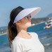 Summer  Adjustable Sun Plain Hat Visor Wide Brim Empty Top Cap Casual Gift  eb-70107867