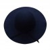 Vintage 80's Bowknot Summer Hats  Ladies Wave Wide Brim Woolen Cap Top LSM  eb-14821413