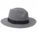 Fashion s Ladies Wool Felt Cloche Wide Brim Trilby Fedora Panama Hat Cap K8  eb-26018722