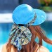  Summer Beach Hat Collapsible Outdoor Visors Cap Wide Brim Floral Outdoors  eb-86511551