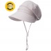  Summer Sun Girl Hat Visor Linen Bucket Packable Wide Brim Uv Cap Strap  eb-14425999