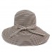  Straw Hat Bow Decoration Foldable Wide Brim Floppy Caps Beach Sun Hat K9P3  eb-33415758