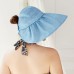  Summer Floral Sun Hat Ruffled Adjustable Wide Brim Caps Foldable Outdoor   eb-75645432