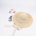 Fashion  Summer Floppy Sun Hat Raw Straw Wide Brim Beach Bohemia Cap U8W9  eb-07114101