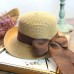  Fashion Bowknot Wide Brim Straw Hat Summer Beach Floppy Sun Proof Hat   eb-72483474