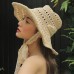 Lady Lace Straw Summer Beach Hat Wide Brim Sun Cowboy Foldable Floppy Exotic Cap  eb-42389764